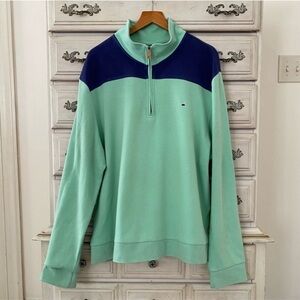 Crown & Ivy Men’s Preppy Green Pullover Sweatshirt